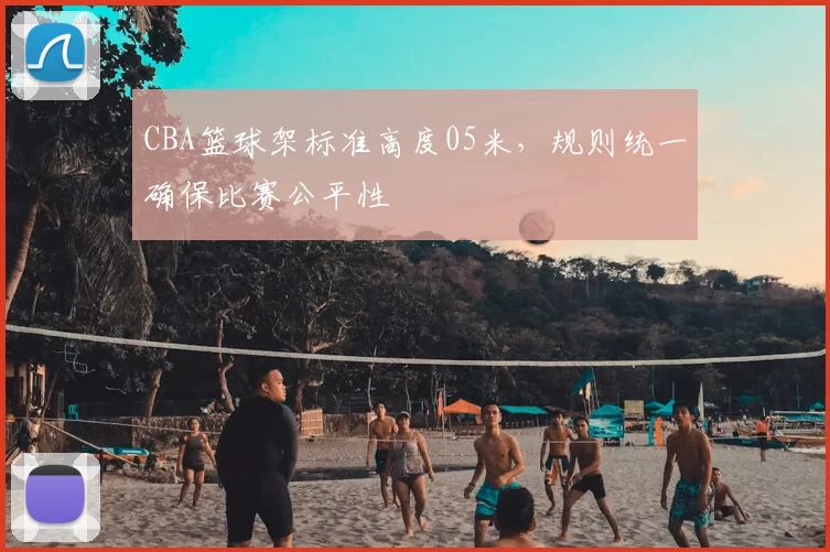 CBA篮球架标准高度05米,规则统一确保比赛公平性